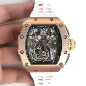 Replica Richard Mille RM011 Felipe Massa Chronograph KV Rose Gold Skeleton Dial Swiss 7750 - 1:1 Mirror Replica